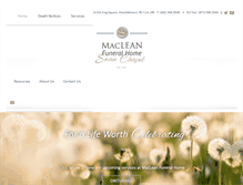Tablet Screenshot of macleanfh.com